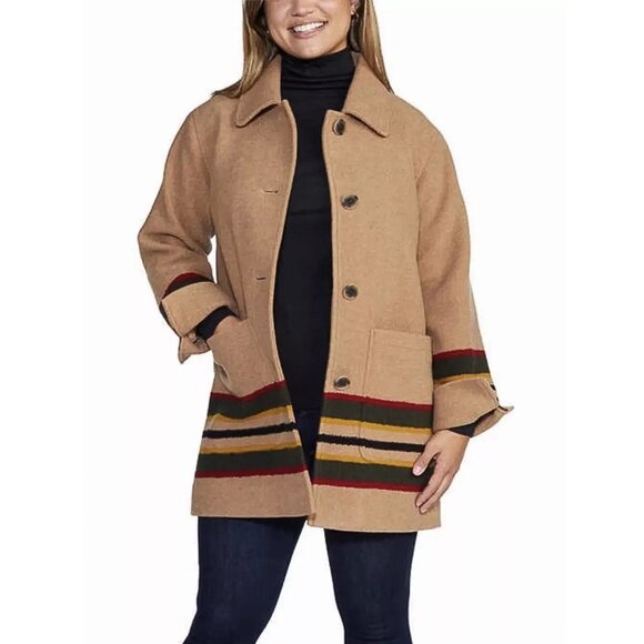 Pendleton Wool Blend Walker Coat Jacket